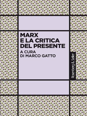 cover image of Marx e la critica del presente